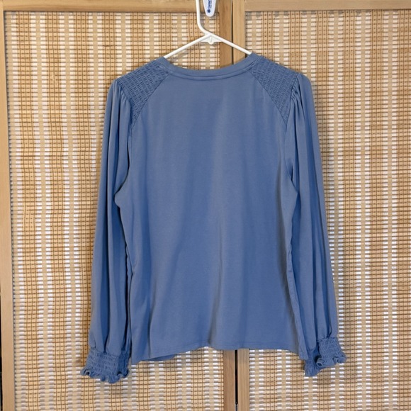 Lauren Conrad Womens XL Blue Tunic Rushing Cottagecore Casual Resortwear Outing - Picture 4 of 9